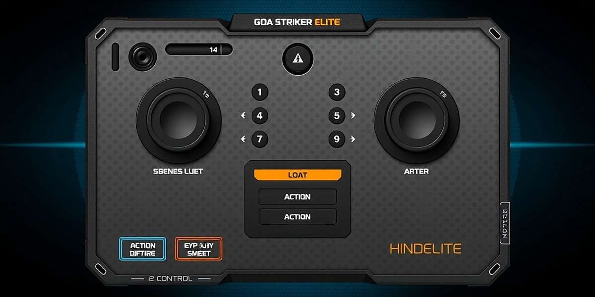 Goa Striker Elite Control System Goa Striker Elite control interface showing joystick and action buttons
